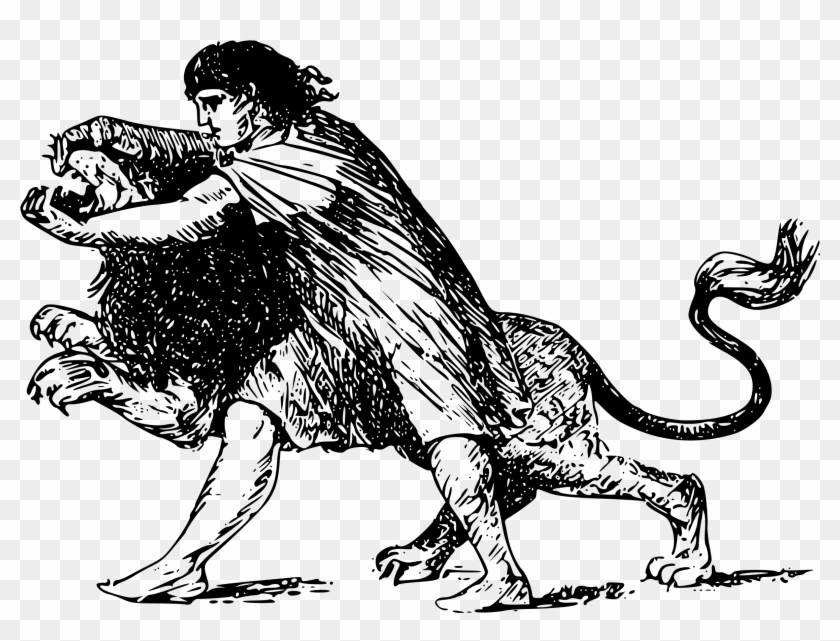 Lion Wrestling Icons Png - Wrestling A Lion Clipart #119734