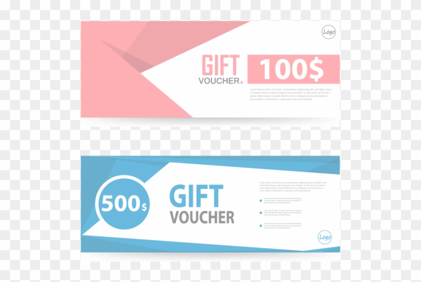 Colorful Gift Voucher Template With Colorful Pattern - Graphic Design Clipart