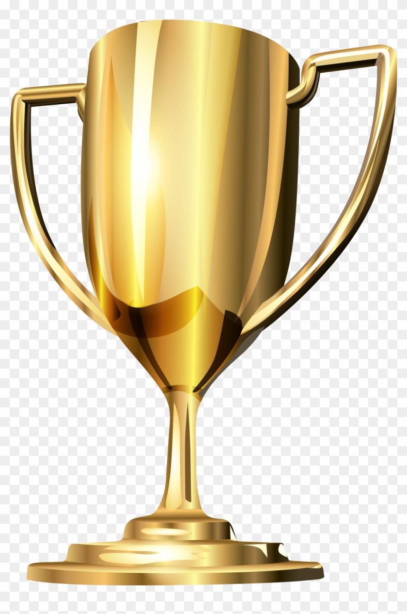 Golden Cup Trophy Png Clipart - Transparent Background Trophy Png #119801