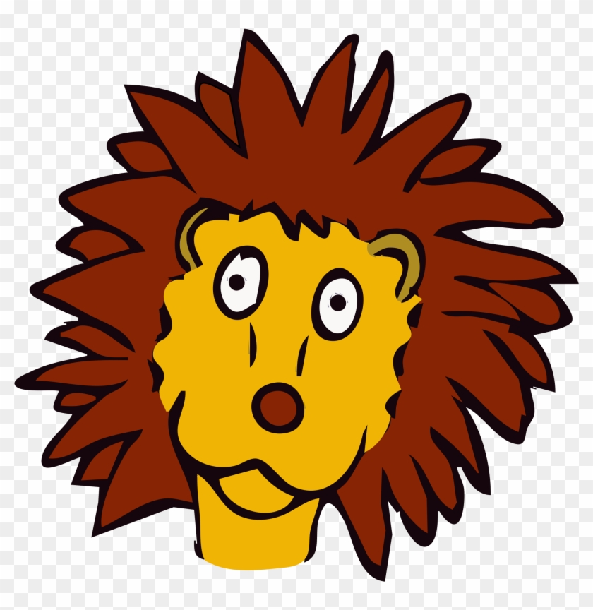 Lion Cartoon Face Png Clipart #119873
