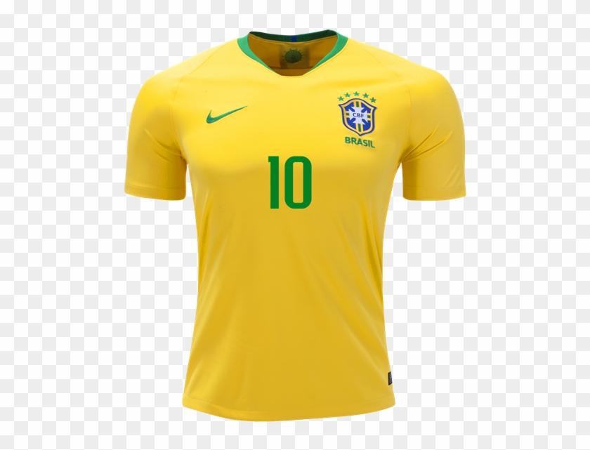 Brasil Youth Home Jersey 18/19 “neymar 10” - Nike Brazil Jersey 2018 Clipart #1100200