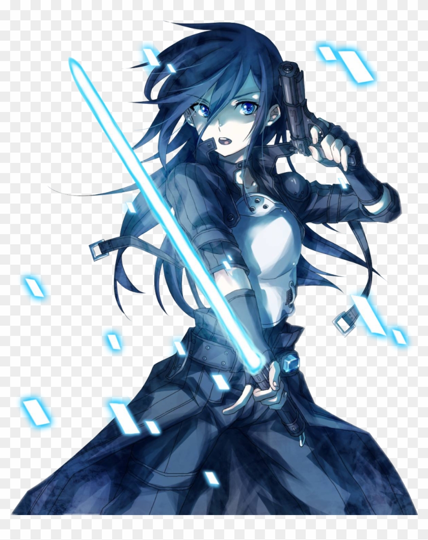 Anime Kirito Swordartonline2 Sao - Sao Girl Kirito Clipart #1100423