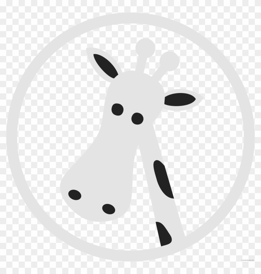 Banner Transparent Stock Clipartblack Com Animal Free - Cartoon Cute Giraffe Drawing - Png Download