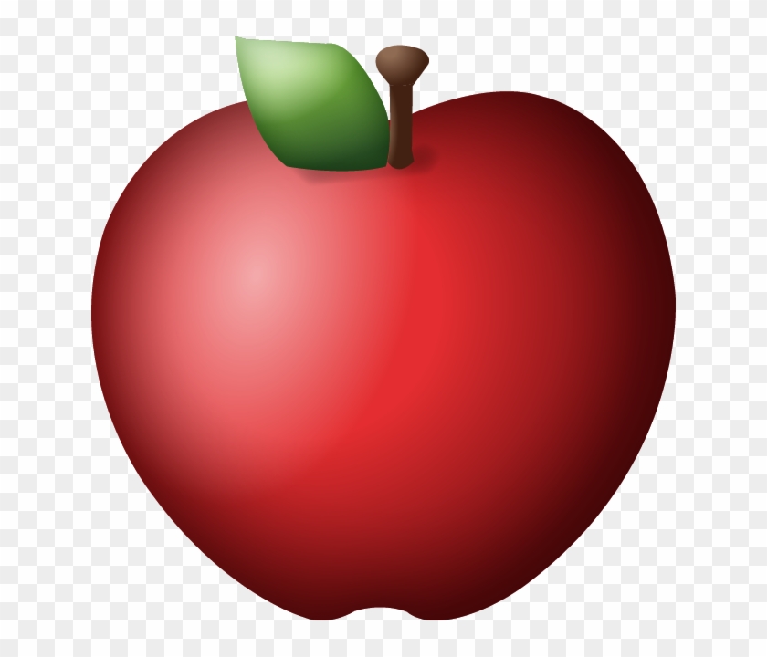 Sad Emoji Clipart Apple - Red Apple Emoji Png Transparent Png