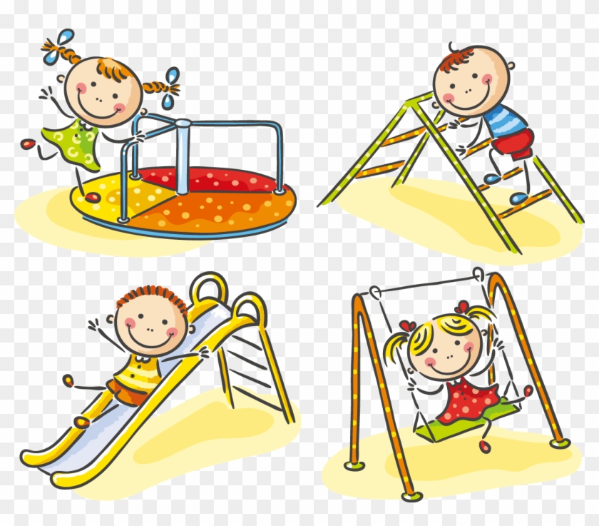 Royalty Free Download Child Stock Photography Cute - Playground Cartoon Clipart #1101357