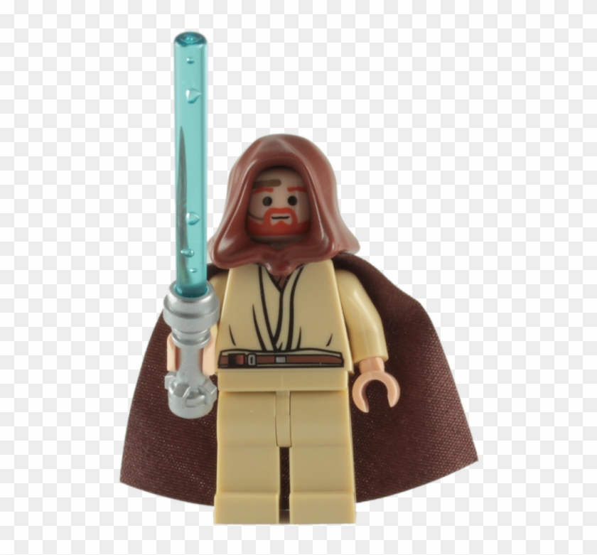 Buy Lego Obi-wan Kenobi Minifigure With Blue Lightsaber - Lego Obi Wan Kenobi Minifigure Clipart #1101414