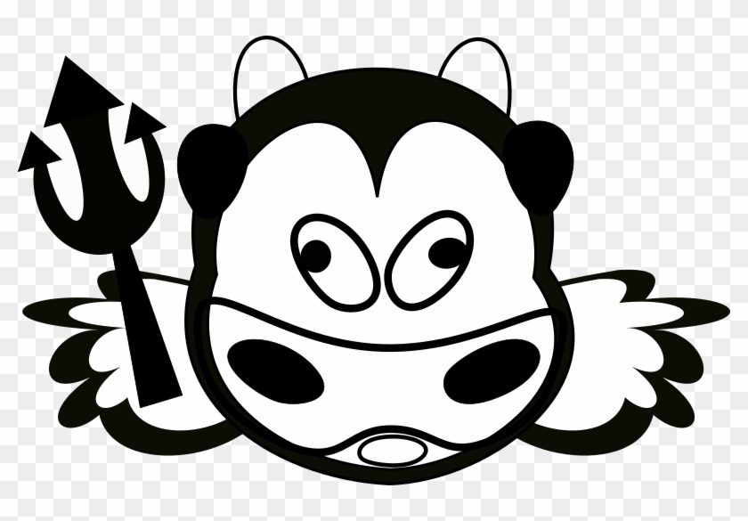 Evil Clipart - Evil Cow Clip Art - Png Download