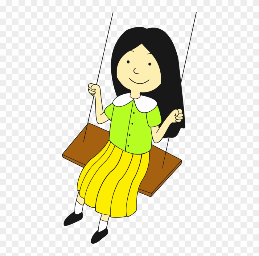 Child Drawing Infant Play Swing - Child Drawing Play Clipart #1101644
