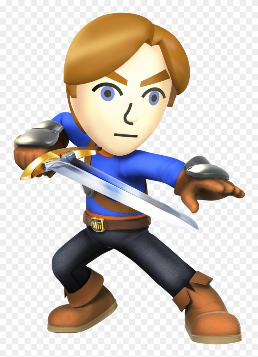 Mii Brawler Swordfighter And Gunner Clipart