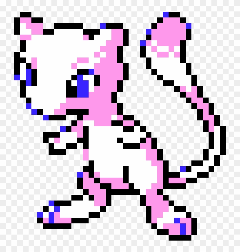 Mew - Pokemon Pixel Art Legendary Clipart