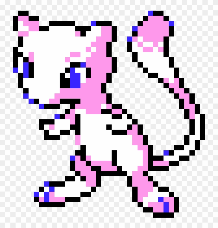 Mew - Pokemon Pixel Art Legendary Clipart #1102664
