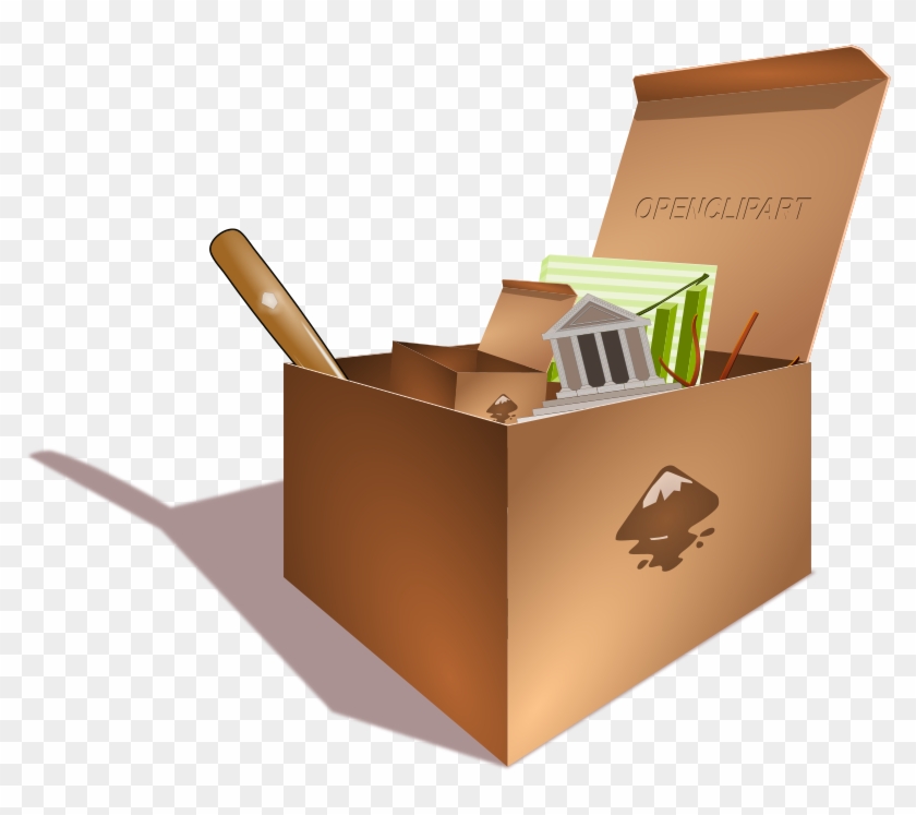 Free Clipart - Box With Materials Clipart - Png Download
