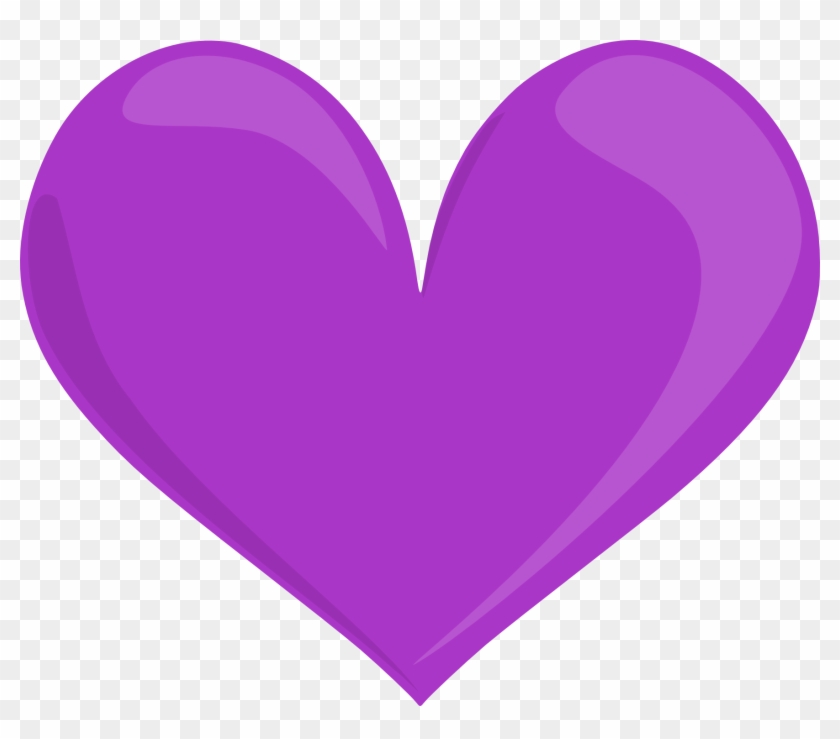 Purple Hearts Png - Purple Heart With Transparent Background Clipart