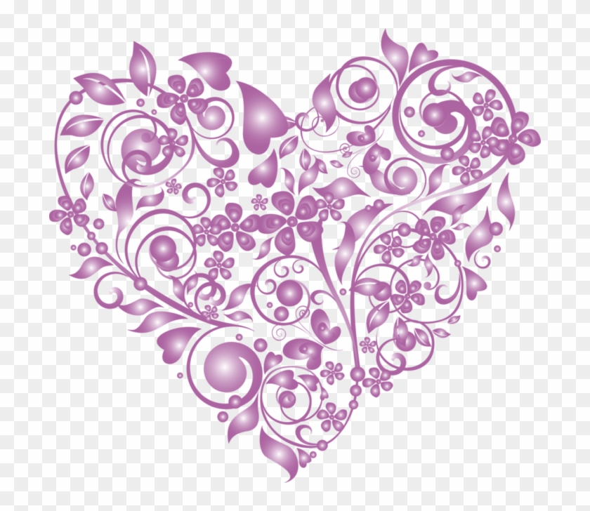 Purple Heart - Happy Wedding Clipart