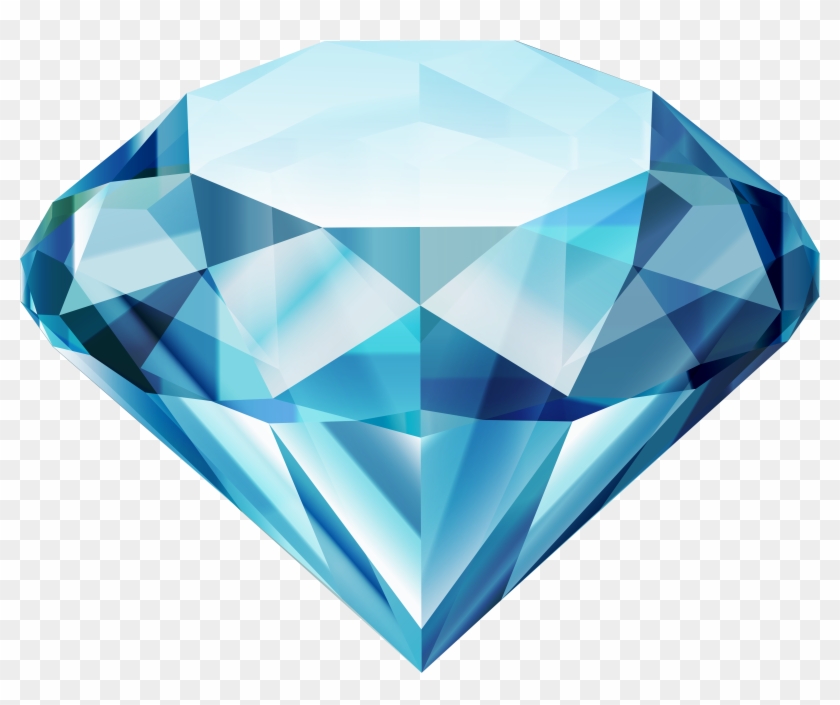 Brilliant Drago - Transparent Image Of Blue Diamond Clipart #1103849