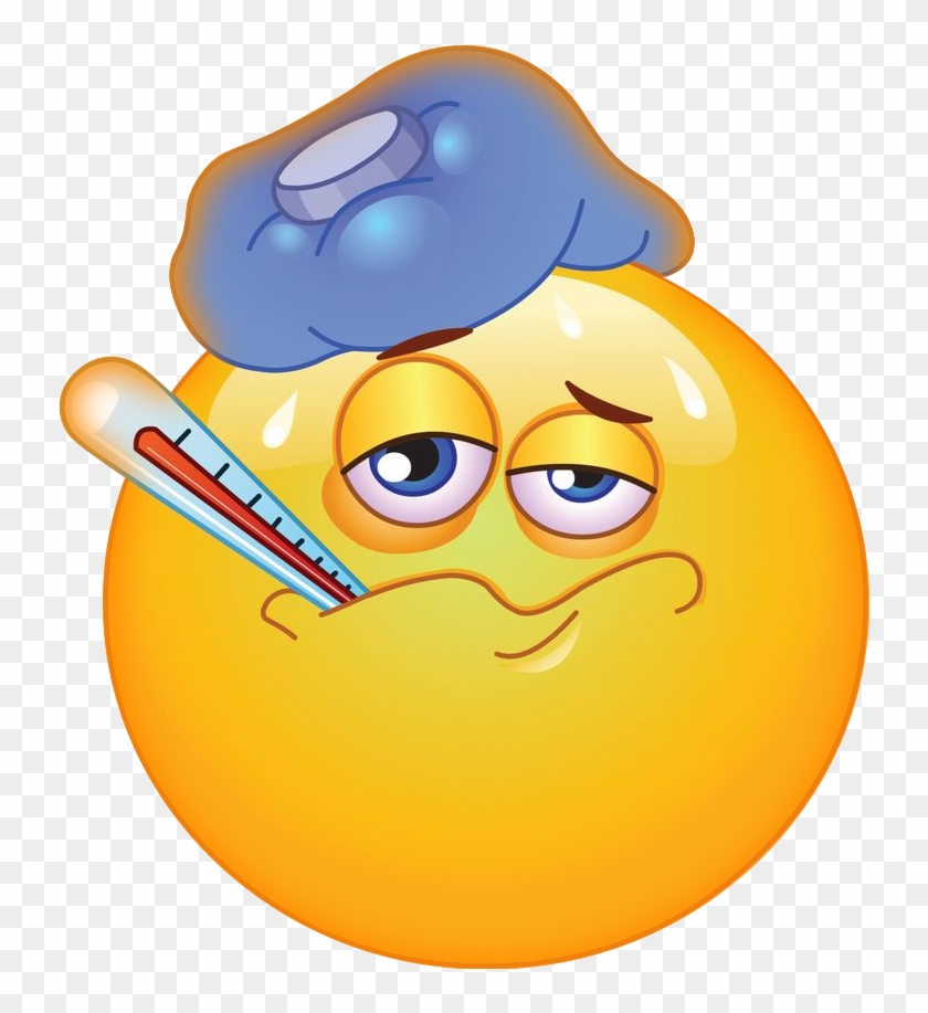 Dp Bbm Sakit Flue - Sick Smiley Face Clipart
