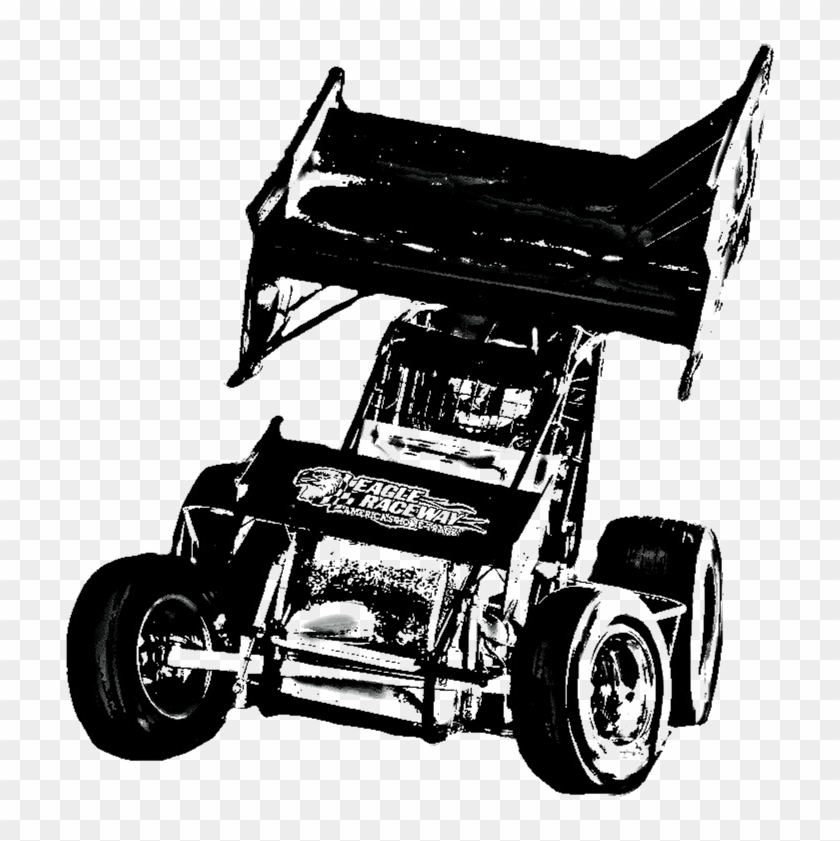 Sprint Car Racing Png Image - Black Sprint Car Transparent Background Clipart