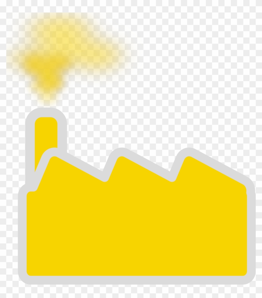 This Free Icons Png Design Of Factory Yellow Clipart #1104203