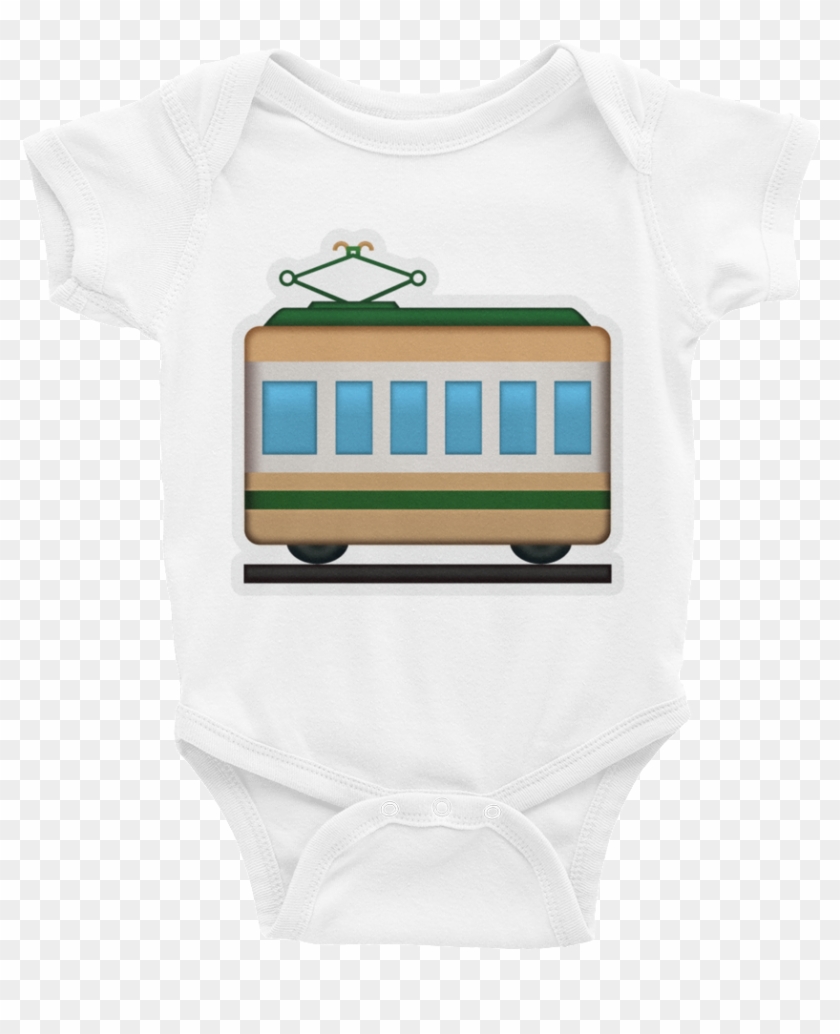 Emoji Baby Short Sleeve One Piece - Emoji Trein Clipart #1104375