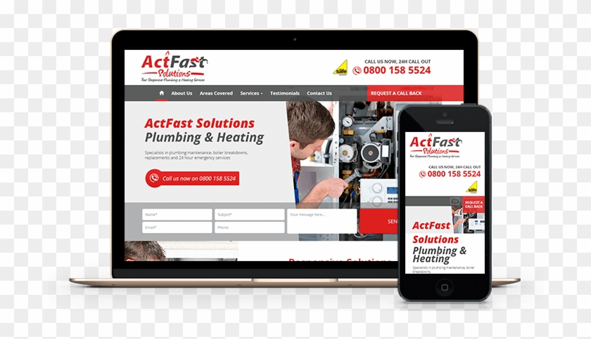 Responsive Web Design For Mobile Friendly Websites - Web Design Mobile View Clipart #1104504