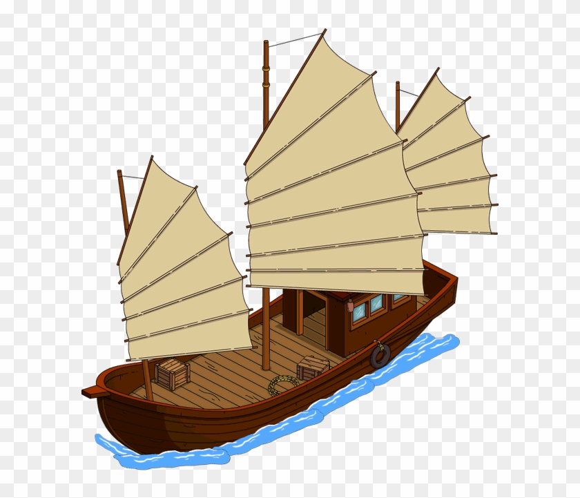 Chinese Junk Menu - Simpsons Tapped Out Boat Clipart #1104506
