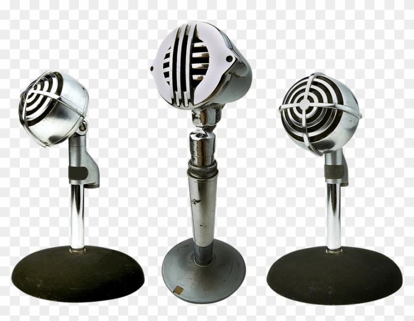Tres Micrófonos - Mic Background Png Clipart