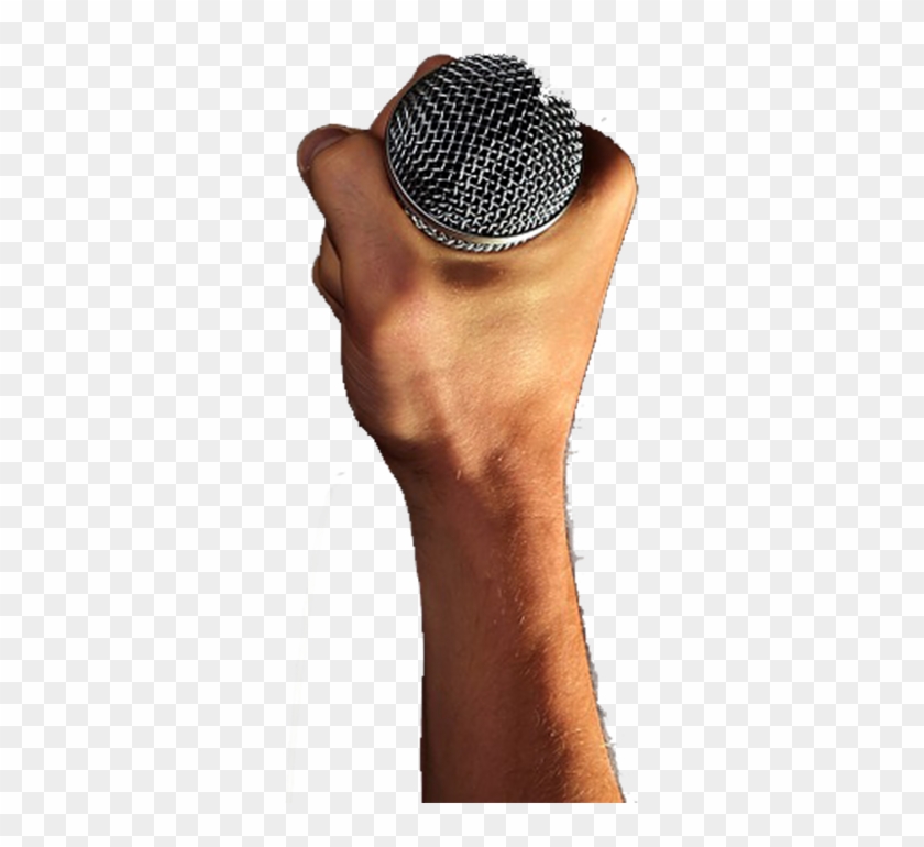 Original Size Is 700 × 750 Pixels - Hand Holding Mic Png Clipart