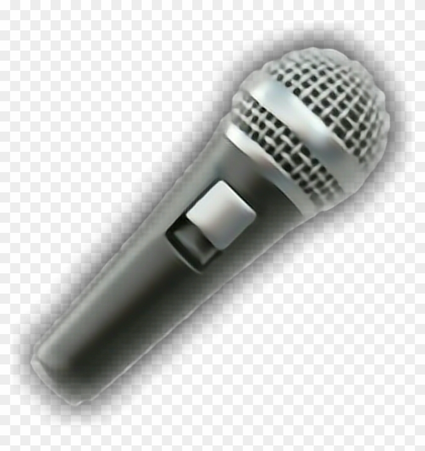 Microfono Sticker - Microphone Emoji Png Clipart #1104897