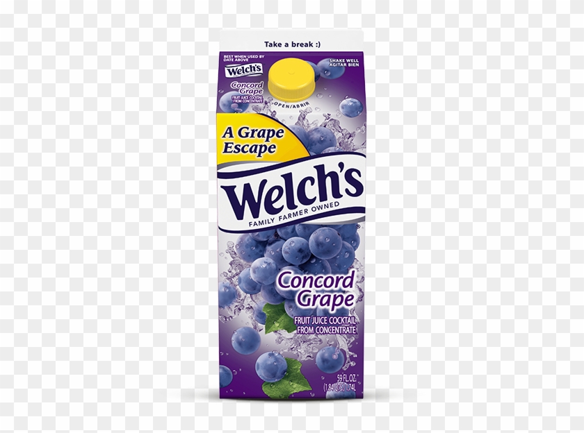 Concord Grape Refrigerated Juice Cocktail - Welch Grape Juice Box Clipart
