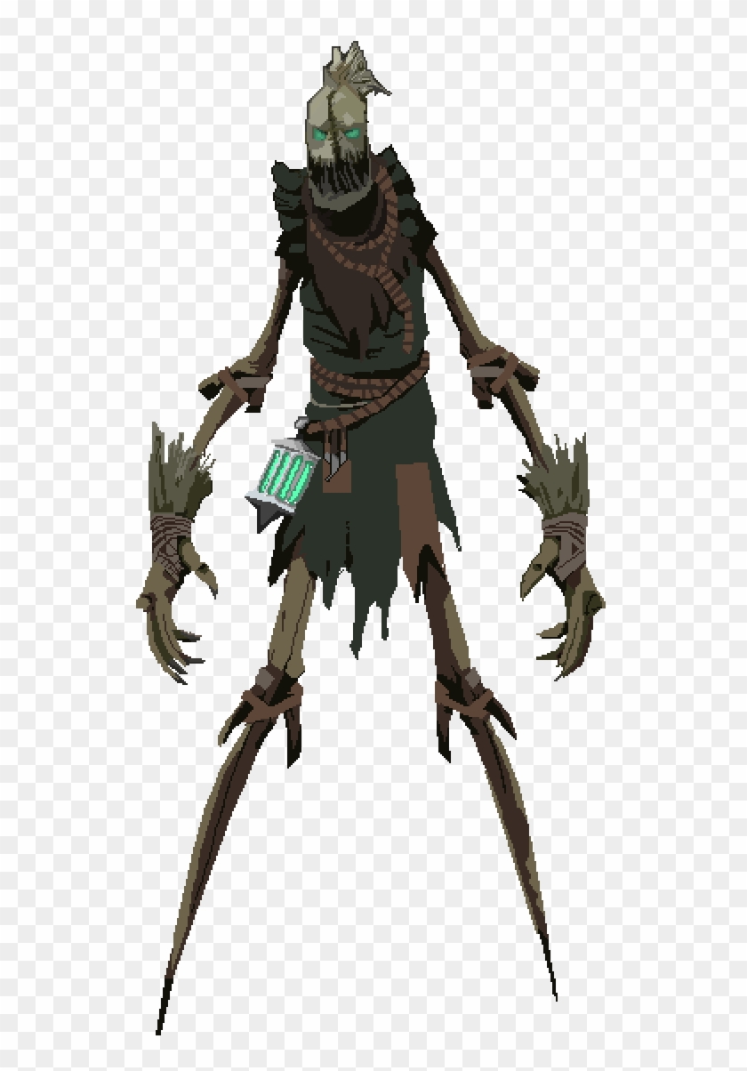 Pixel Fiddlesticks - Pixel Scarecrow Clipart