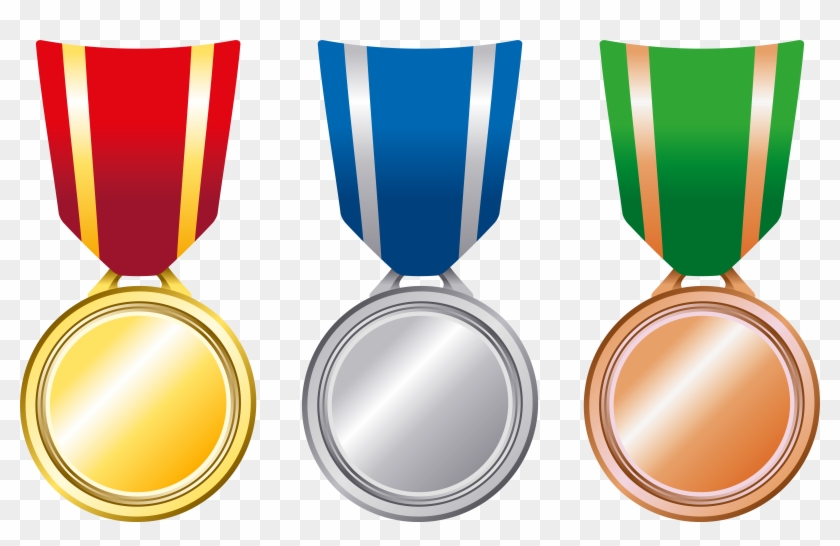 Free Png Download Transparent Gold Silver Bronze Medals - Gold Silver Bronze Medal Png Clipart #1105197