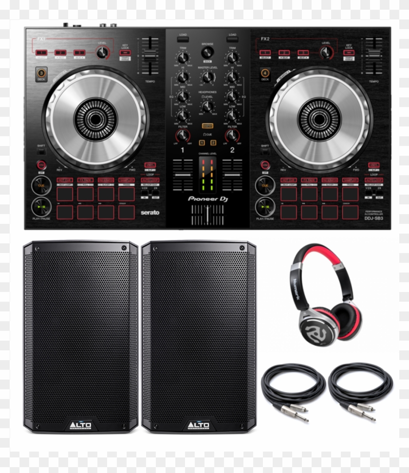 Beginner Dj Bundle "small Venue With Speakers" Pioneer - Pioneer Ddj Sb3 Case Clipart