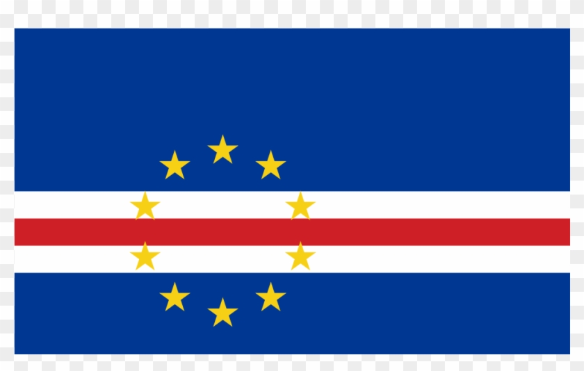 Cv Cape Verde Flag Icon - Cape Verde Flag Vector Clipart #1105340