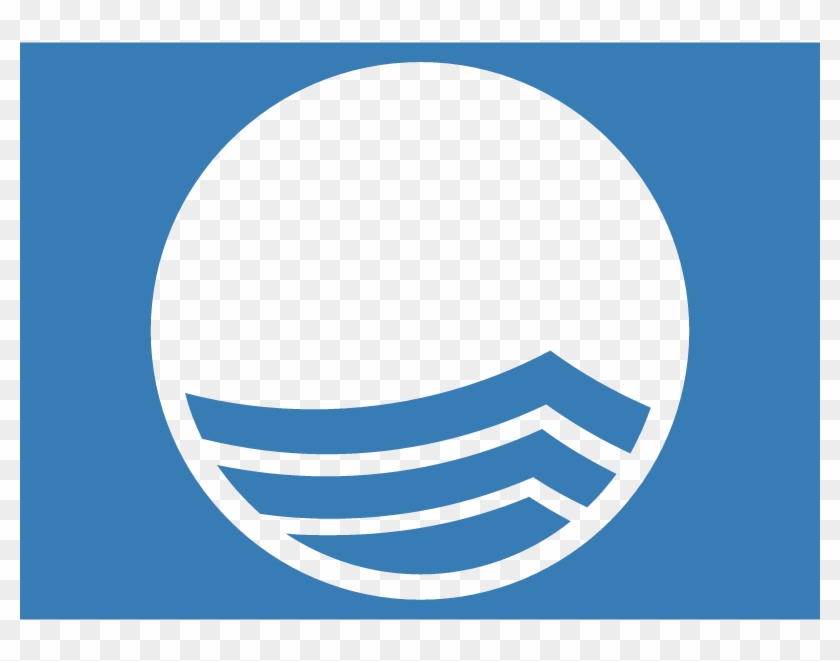 Blue Flag Vector - Blue Flag Beach Png Clipart #1105618