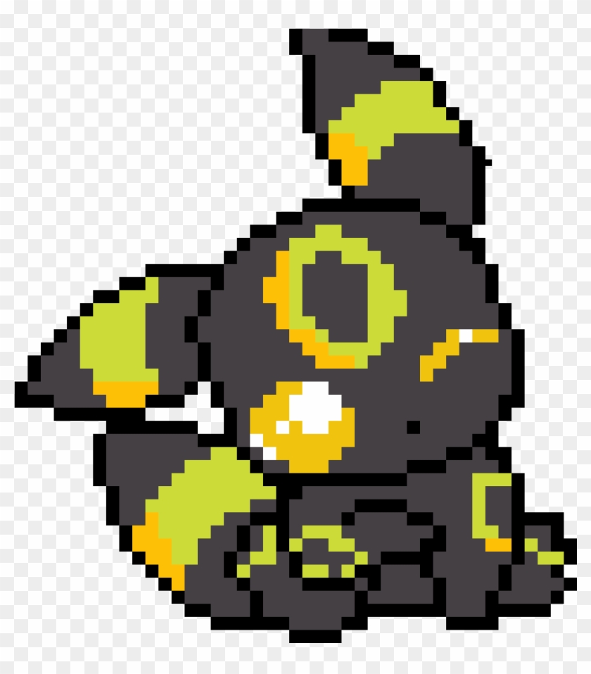 Umbreon - Cute Umbreon Pixel Art Clipart
