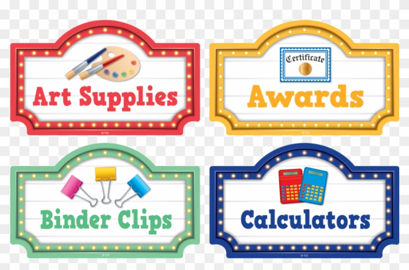 Marquee Supply Labels - Marquee Labels Clipart #1105988