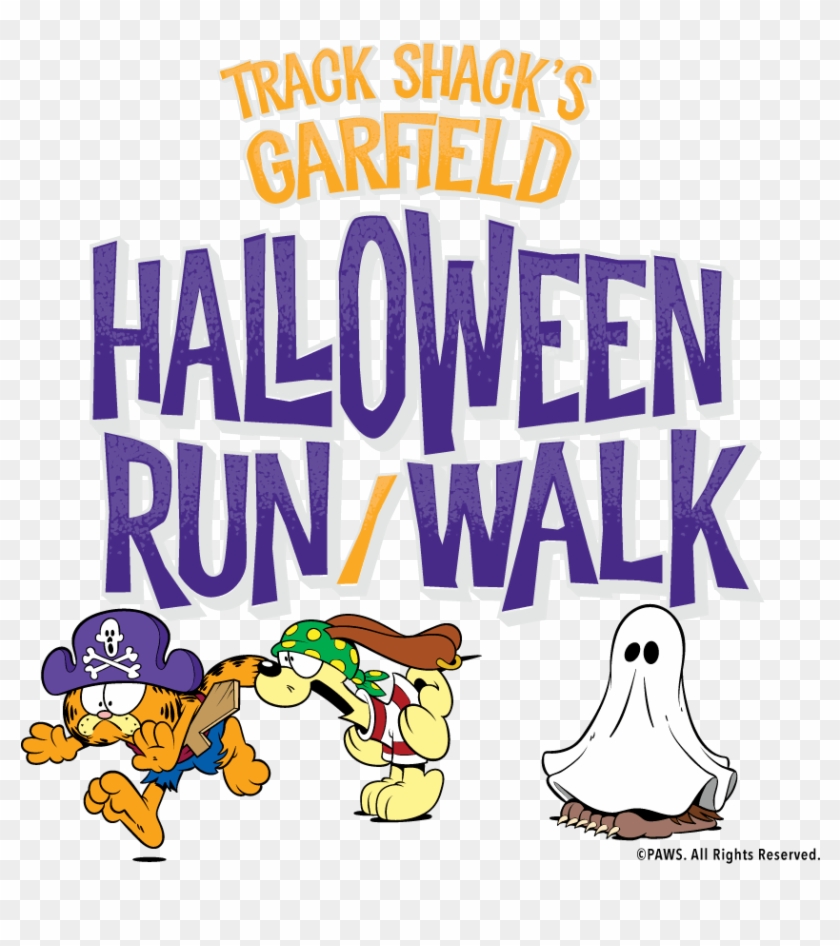 Track Shack's Garfield Halloween Run/walk - Cartoon Clipart