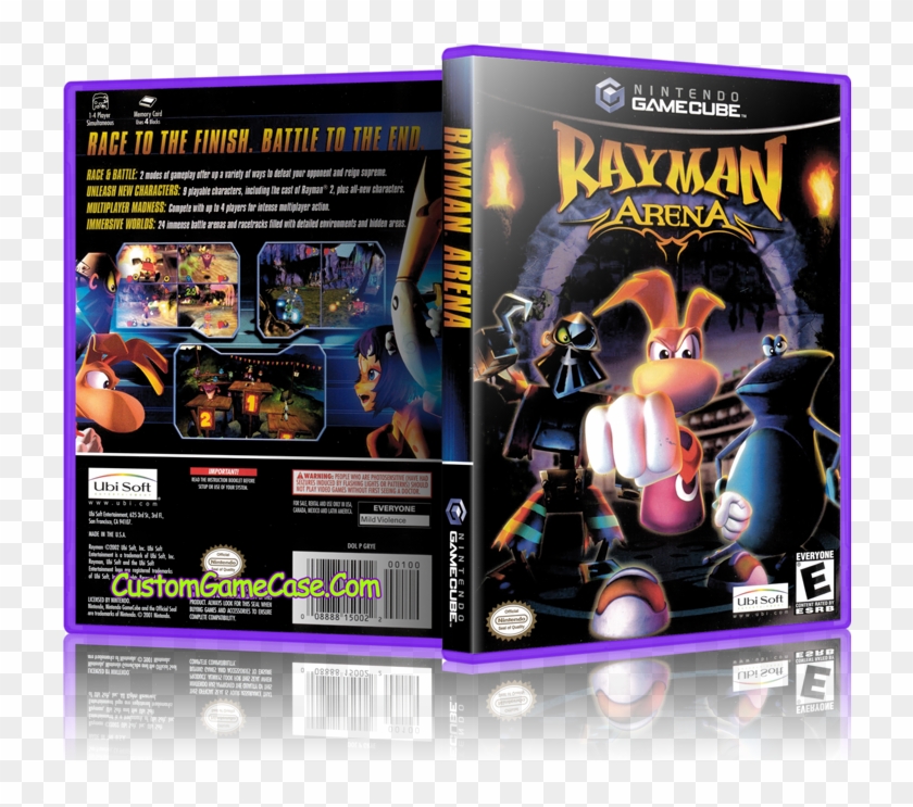 Rayman Arena Front Cover Gamecube Box Case - Pc Game Clipart