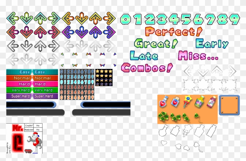 Click For Full Sized Image Dance Hud - Dance Dance Revolution Ui Clipart #1106299