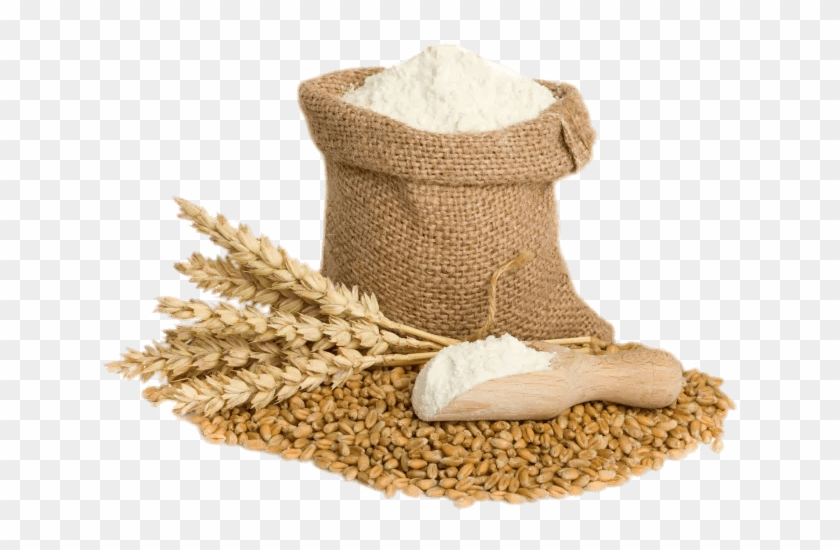 Bag Of Wheat Flour And Spikes - Wheat Atta Clipart