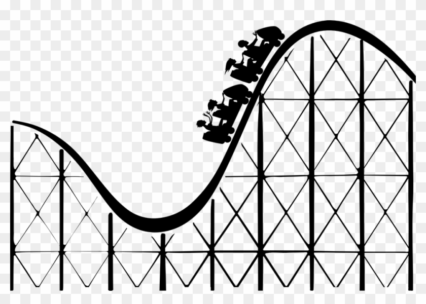 Roller Coaster Rollercoaster Big Dipper Switchback - Roller Coaster Drawing Easy Clipart