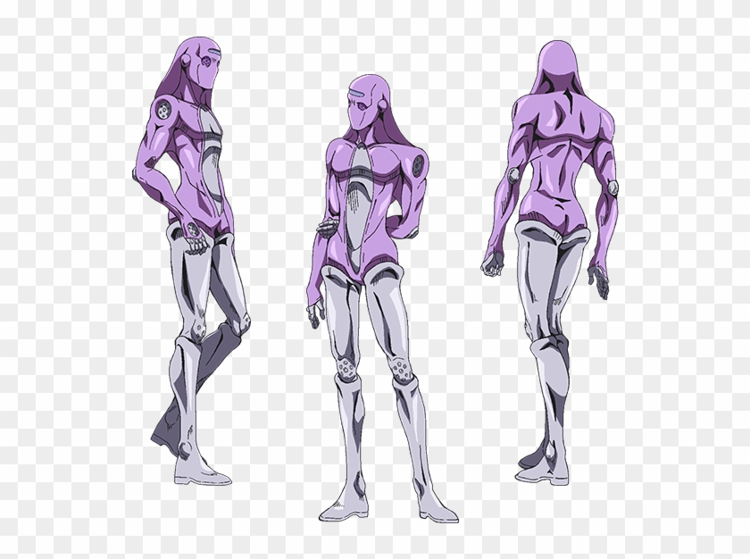 Purple Fictional Character Joint Cartoon Violet Costume - Moody Blues Jojo Stand Clipart