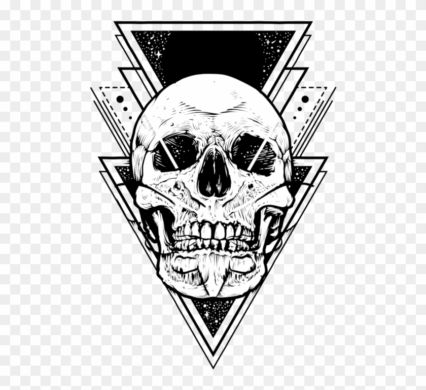 Sacred Geometry Skull Clipart #1107269