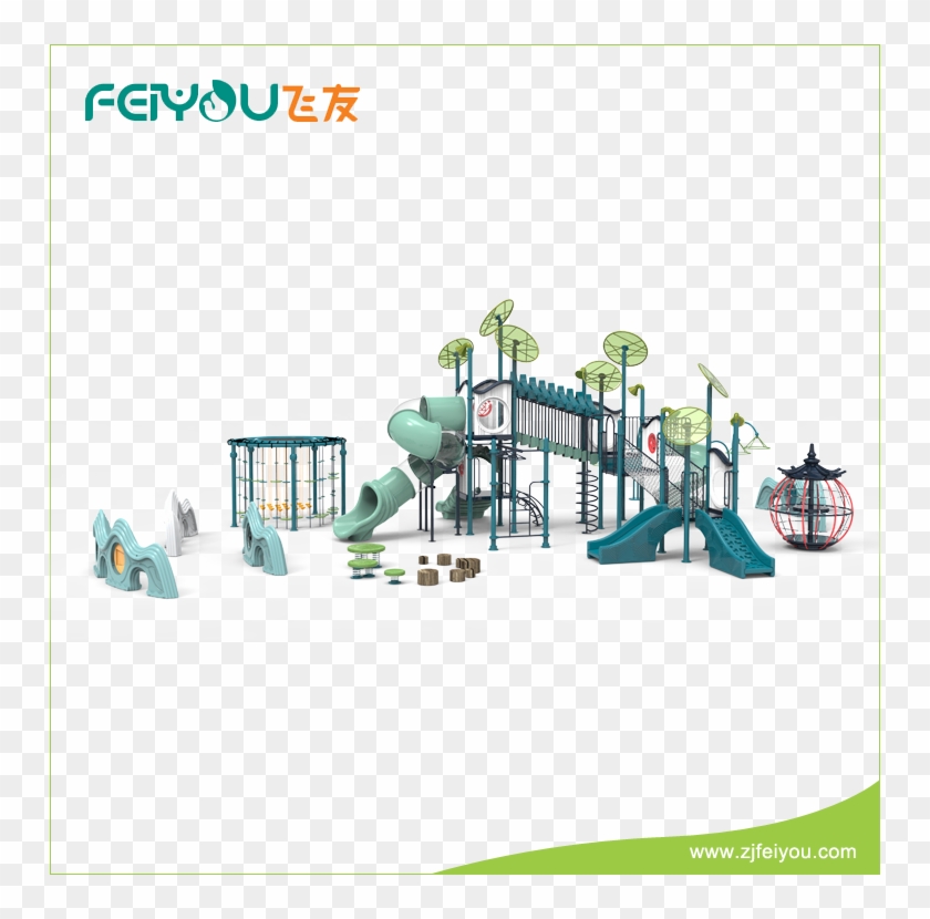 Outdoor Playground With Slide Wholesale, Outdoor Playground - Playground Clipart #1107301