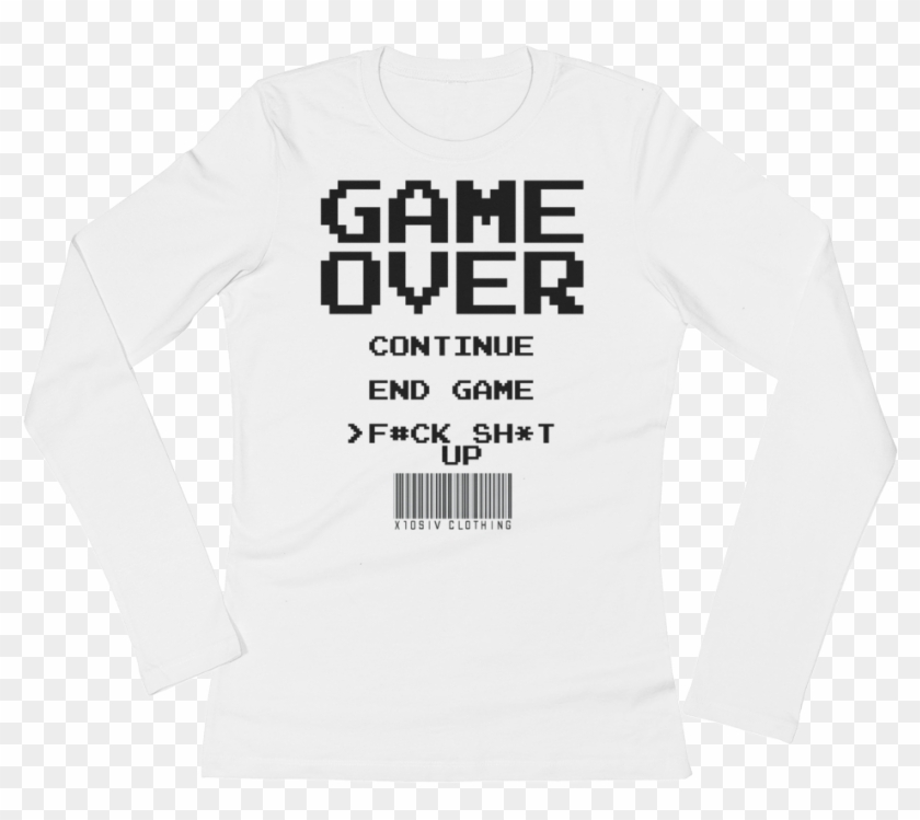 Game Over Women's Long Sleeve T-shirt Clipart #1107327