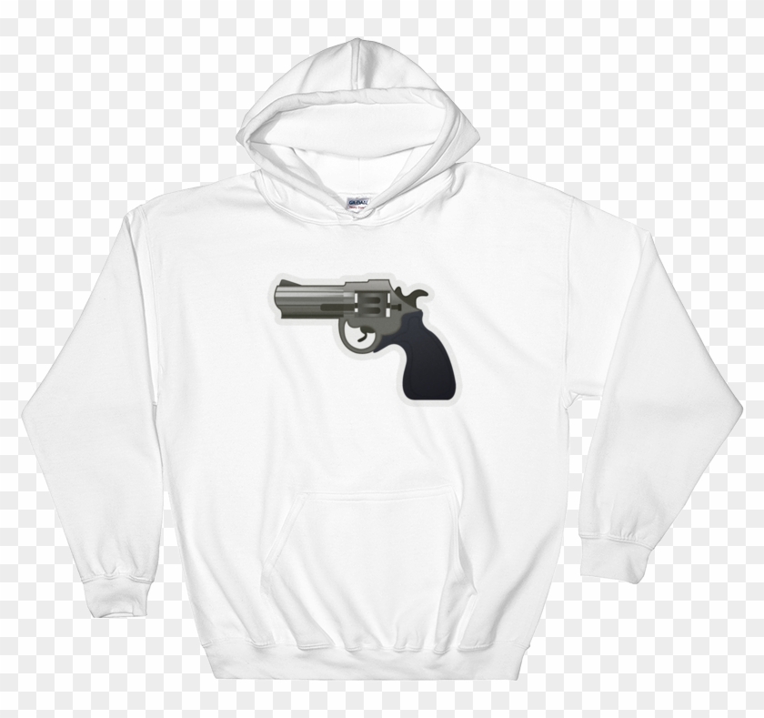 Emoji Hoodie - Gun - Sweatshirt Clipart #1107380