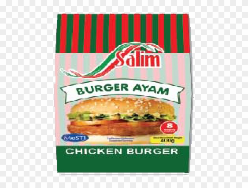 Salim Chicken Burger 5's 70g-800x800 - Cheeseburger Clipart