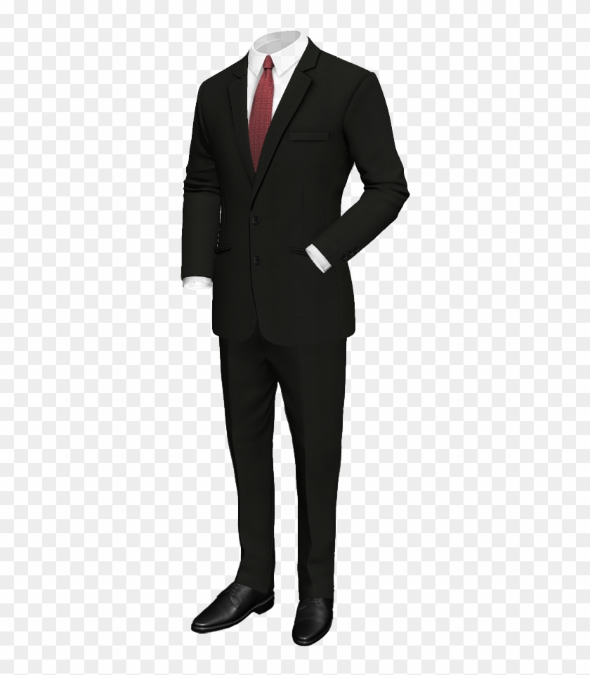 Black Wool Suit - Black With White Trim Tux For Wedding Clipart