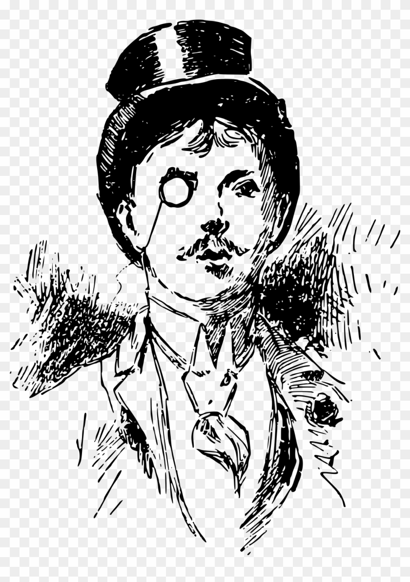 This Free Icons Png Design Of Gentleman With An Eyeglass Clipart