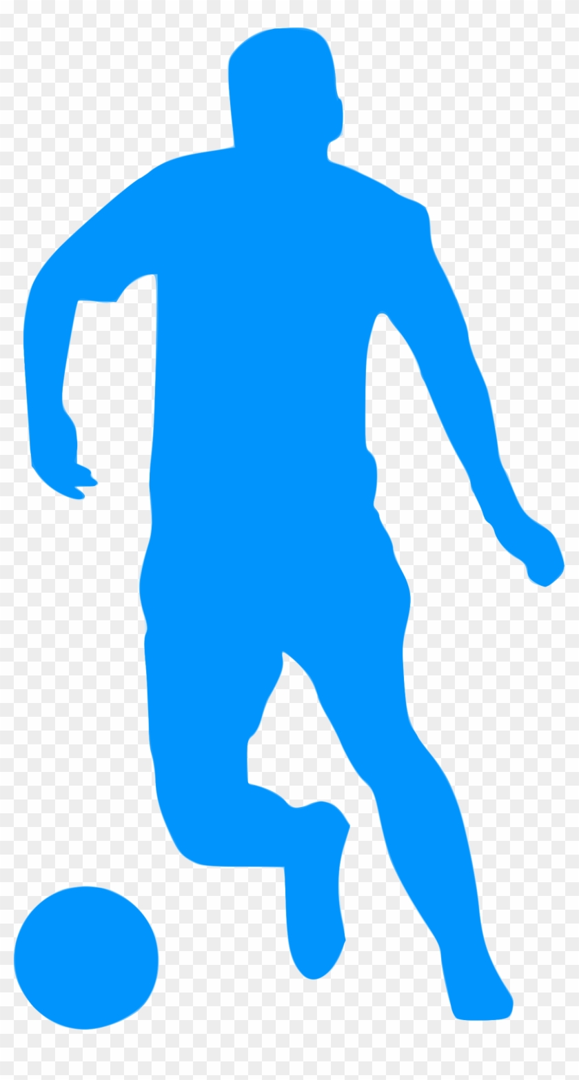 Silhouette Football 11 Icons Png - Vektor Orang Main Bola Clipart